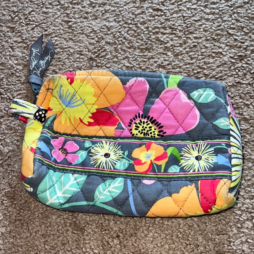 Vera Bradley mini pouch with water/stain proof lining